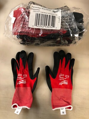 Milwaukee Nitrile XL Nylon Dipped Work Gloves- Red/Black, Pack of 12 48-22-8903B-image