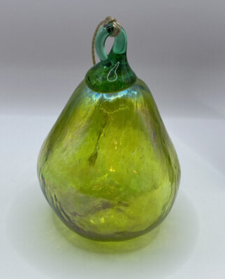 Glass Eye Studio  Green Pear Ornament-image