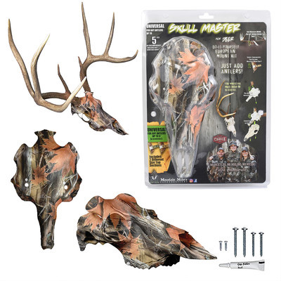 Mountain Mike's Reproductions Skull Master Antler Mounting Kit Fall Camo Dipped-image
