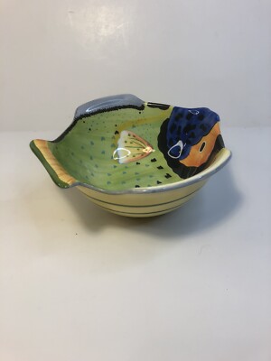 Studio Nova by Mikasa Glass Fish Shaped Candy Nuts Bowl Trinket Dish-image