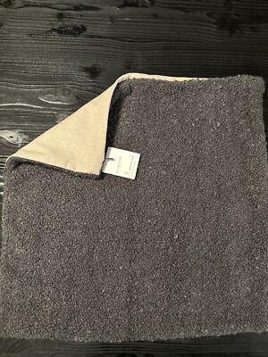 Pottery Barn Boucle Pillow Cover 20”  X 20” NWT Charcoal Gray New-image