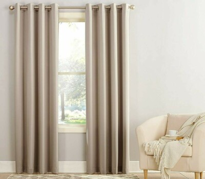 Curtain Sun Zero Barrow Energy Efficient Grommet Curtain Panel, 54