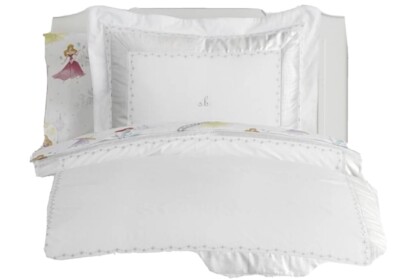 Pottery Barn Kids Metallic Star Border Full/Queen Duvet 1 Sham Christmas New-image