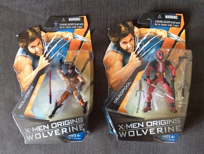 HASBRO X-MEN ORIGINS COMIC SERIES FIGURE LOT (2) DEADPOOL & WOLVERINE FREE SHIP-image