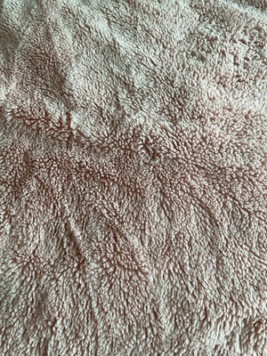 POTTERY BARN TEEN PINK FAUX FUR SLEEPING BAG DISC -image