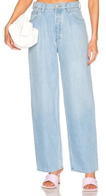 MOTHER SNACKS THE  PLEATED  FUN DIP PUDDLE  WASH JUST A NIBBLE Jeans SIZE 28-image