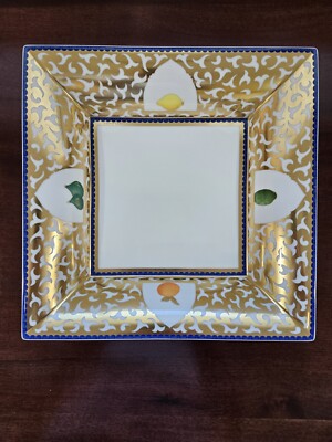 Bulgari Rosenthal Porcelain Square Dish with raised sides-image