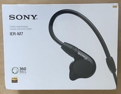 SONY IER-M7 Stereo Earphone In-ear Monitor Headphones Black NEW-image