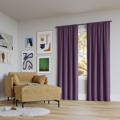 Rianna Theater Extreme 100% Blackout Rod Pocket Curtain Panel, 40