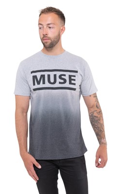 Muse T Shirt Band Logo new Official Unisex Dip Dye White-image