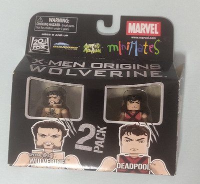 Special Ops Wolverine & Deadpool Figure Minimates X-Men Origins Movie 2 Pack-image