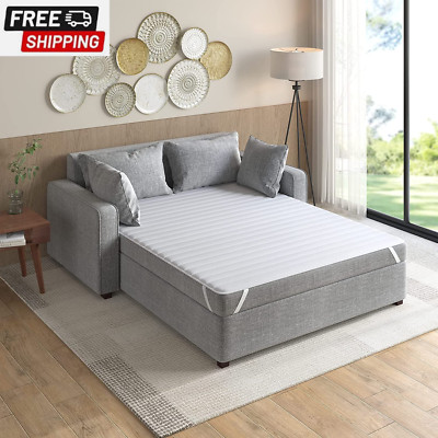 Madison Park Essentials Frisco Waterproof Sofa Bed Mattress Pad, Microfiber Chan-image