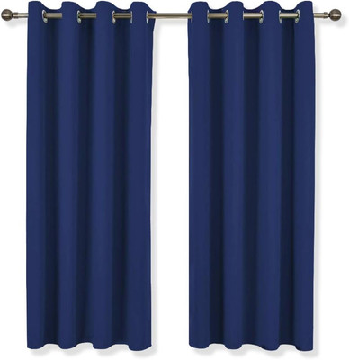 Blackout Window Curtains and Drapes - Thermal Insulated Solid Grommet Top Blacko-image