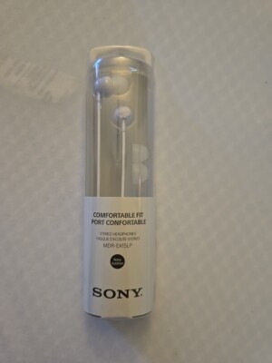 Sony Comfortable Fit Port Confortable Stereo Headphones Earbuds Noise Isolation-image