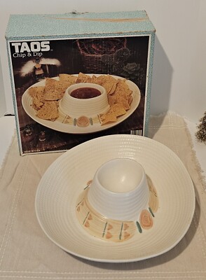 Vintage Treasure Craft Taos Chip And Dip-image