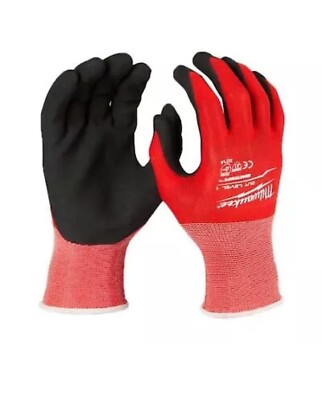 X-Large Red Nitrile Level 1 Cut Resistant Dipped Work Gloves (12-Pack)-image