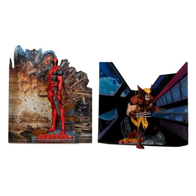 McFarlane Toys - Marvel Deadpool & Marvel Wolverine 1:10th Scale Posed Figures-image