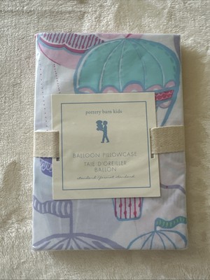 NEW Pottery Barn Kids Hot Air Balloon Pillowcase-image