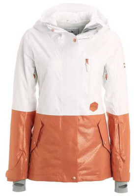 BILLABONG Women's RICH DIP Snow Jacket - Bright White - Large - NWT -image