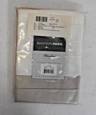 Madison Park Amherst Polyoni Pintuck Window Valance Coral Pink White 50