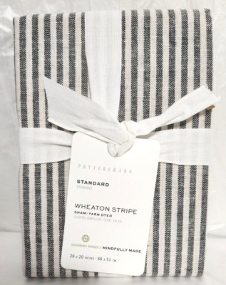 Pottery Barn Standard Wheaton Stripe 1-Sham 26