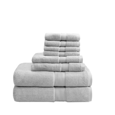 Madison Park Signature 800GSM 100% Cotton Luxurious Bath Towel Set Highly-image