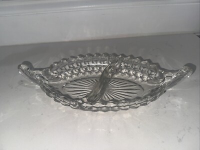 Fosteria American Large Divided Dip Serving Dish ~12