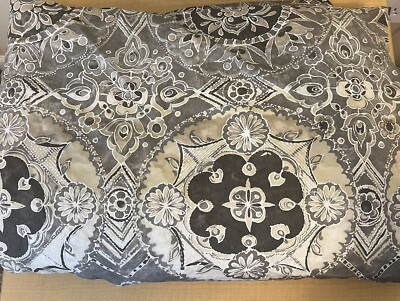 Pottery Barn Jacquelyn Medallion 100% Sateen Cotton Duvet Cover Size KING-image