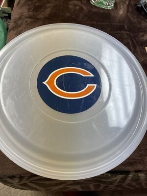 Chicago Bears Covered Large chip/fruit and dip container Used For Parties/Games-image
