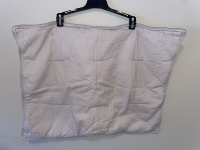 POTTERY BARN Organic Cotton Padded Beige Single Queen  Sham Textured Pattern -image