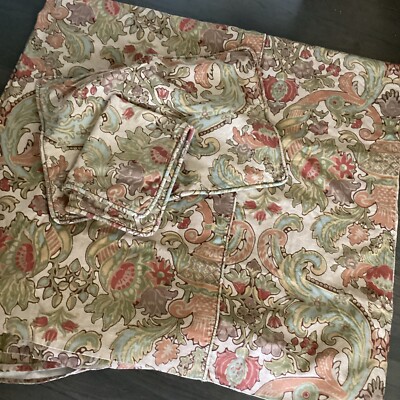 3pc Pottery Barn Simone Floral Palampore Duvet Cover + 2 Shams Full Queen-image