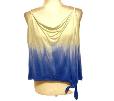 Black Tape Dip Dyed, Ombre Tank Top. New With Tickets. Size XL-image