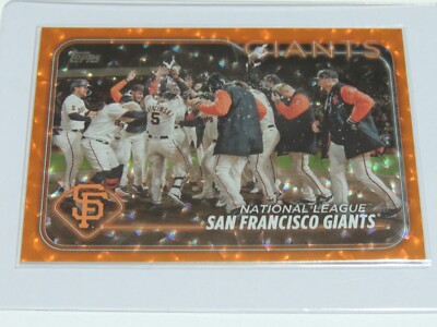 🔥 San Francisco Giants 🔥 2024 Topps Series Two #453 Orange Foil 287/299 🔥-image