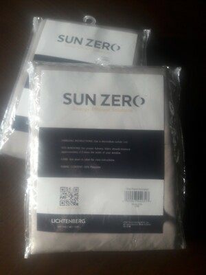 2 Sun Zero Lightenberg Stone Energy Efficient Curtain Panels, 40x84-image