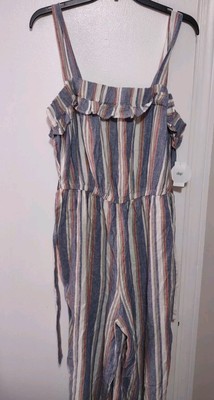 Dip Jumpsuit Outfit Women's XL Blue New With Tags $36-image