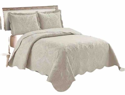 Madison Park Home Set Collection Bedspread, One Sham In Twin Size In Beige-image