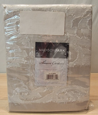 Madison Park shower curtain NEW in package grey-image