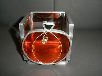 Grafe Stained Glass Studios Pumpkin Candle Holder 3