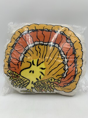Pottery Barn Peanuts Woodstock Turkey /Snoopy  Pillow 16