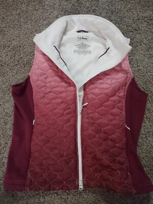 Women's LLBean Dip Dyed Vest Red-image