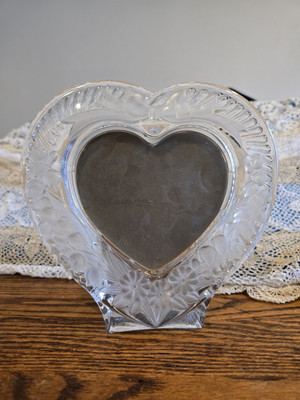 Studio Nova Japan Crystal Heart Shaped Photo Picture Frame 4 X 5