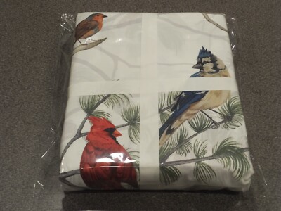 NEW RARE 5PC Pottery Barn Lowell Cardinal King Duvet Set with 4 Shams Winter-image