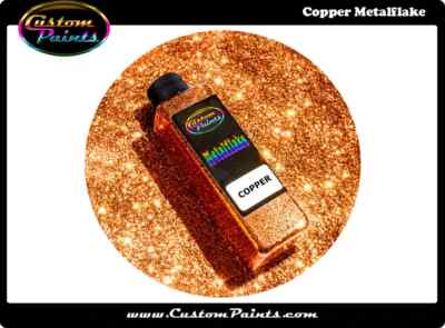COPPER Metal Flake 2oz Large - .015 Hex, Custom, HOK, Automotive plasti dip -image