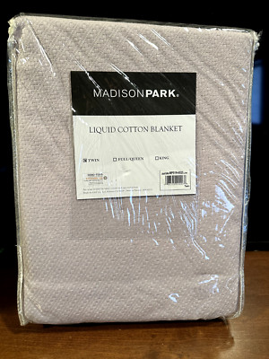 Twin Liquid Cotton Bed Blanket Lilac-image