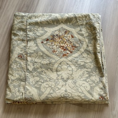 Pottery Barn Camilla Floral Linen Blend Full/Queen Duvet Cover Read!-image