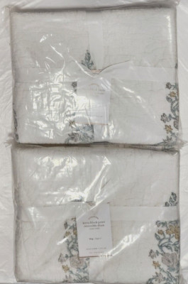 Pottery Barn Kirra Block Print Reversible King 2-Shams 36
