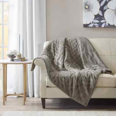 Madison Park Arctic Ultra Plush Down Alternative Throw 50x60-image