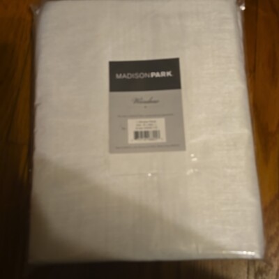 Madison Park Emilia Faux Silk Curtain with Privacy Lining,DIY Twist Tab Top50×84-image