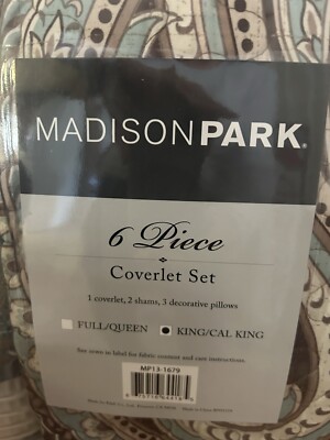 Madison Park 6 Pc Coverlet Set King/cal King-image