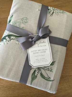 Pottery Barn Monique Lhuillier Lily Of The Valley Cotton Duvet Cover King/C.King-image